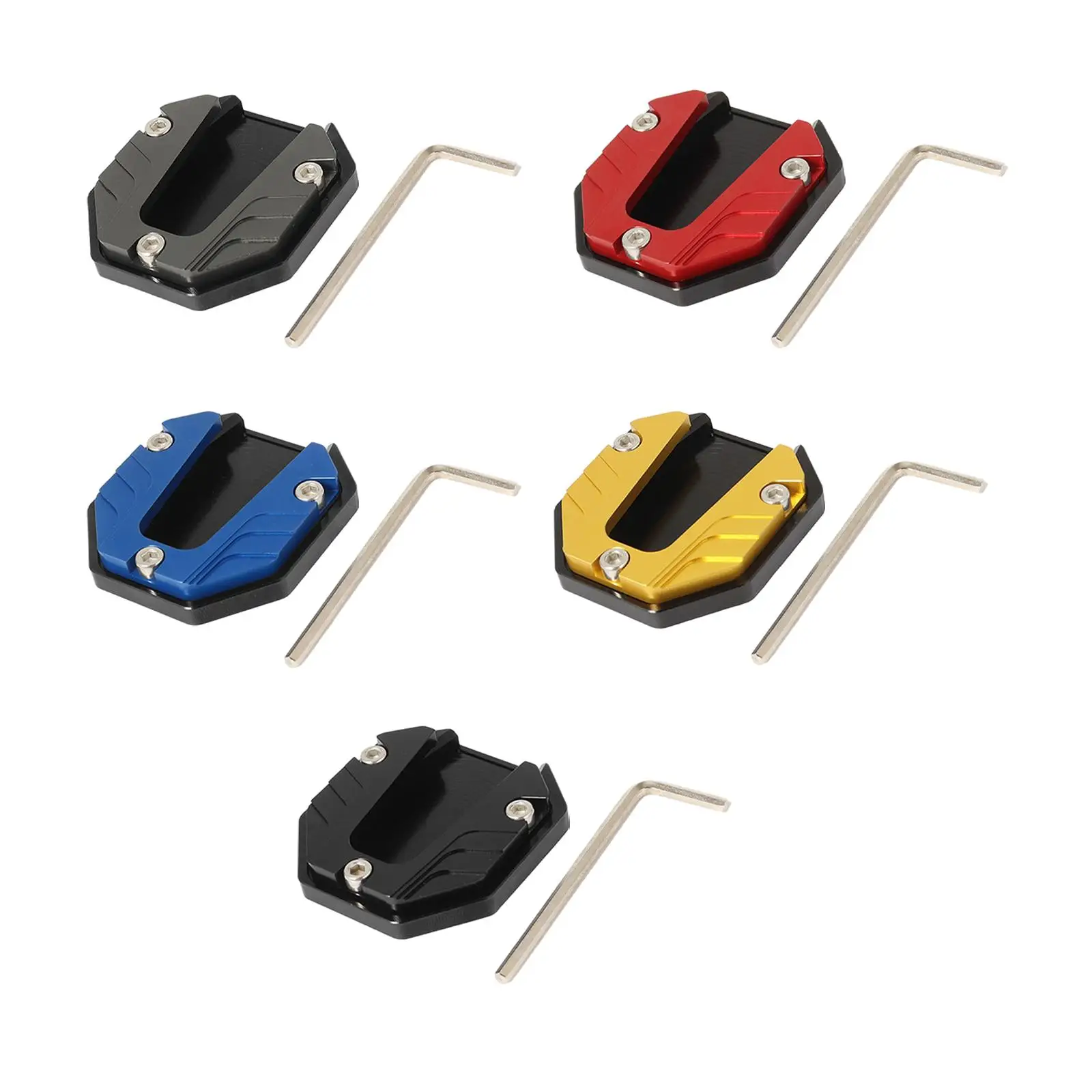 

Motorcycle Kickstand Pad Support Plate Extension Nonslip Side Stand Extender Foot Enlarger for Outdoor Parking Motorbike