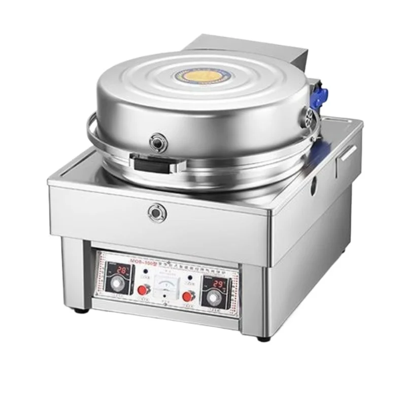 Commercial electric griddles, large gas double-sided heating pancake machines, gas stall flatbread machines, fully automatic