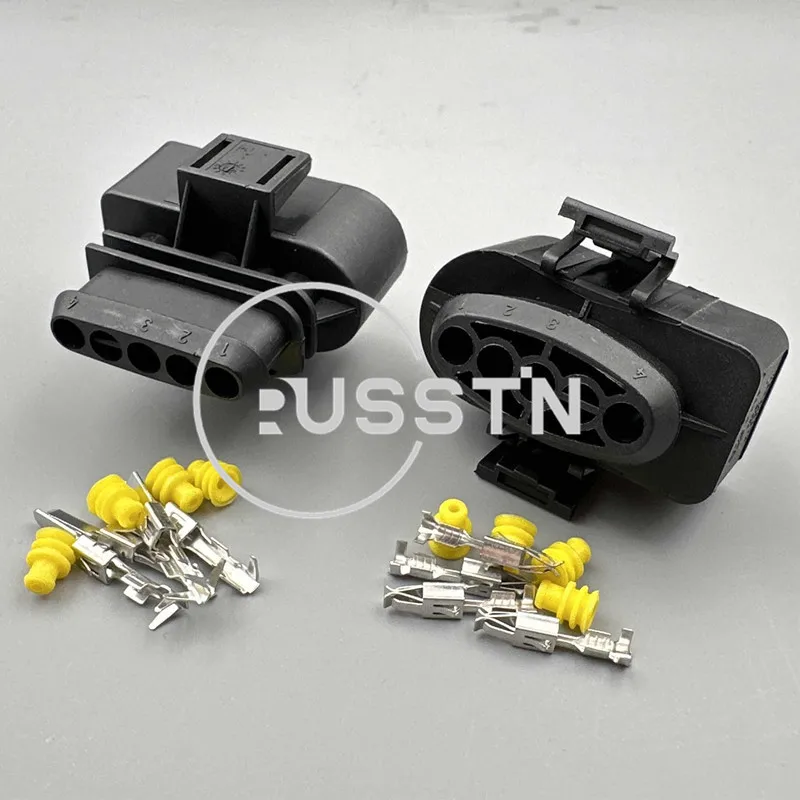 1 Set 4 Pin Waterproof  Wire Socket Sealed Auto Plug AC Assembly O2 Oxygen Sensor Connector For VW Audi 3A0973334 3A0973304