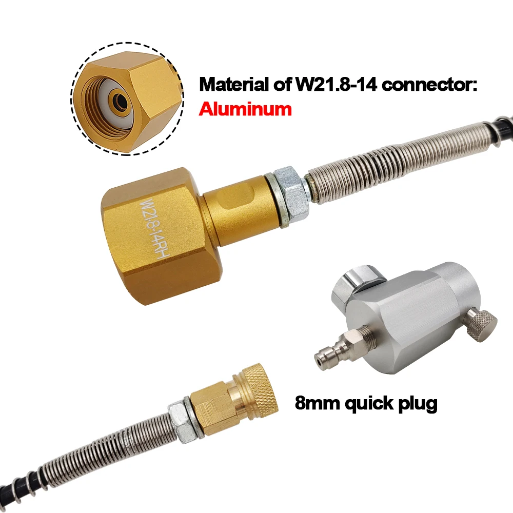 Imagem -06 - Cilindro Recarga Estação Adaptador de Carregamento Conexão Rápida para Sodastream W21.814 Din477 Conector 50cm Soda Art para Duo