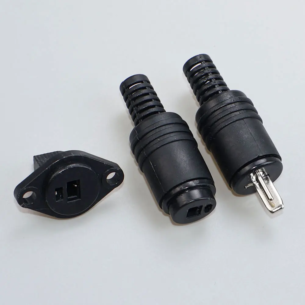 2pin DIN Male Female Socket Plug Speaker HiFi Connector Screw Terminals Connector Power Audio Lamp Signal Plug Adapters