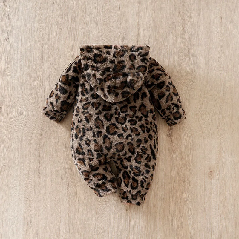 Autumn leopard print brown Clothes Toddler Jumpsuit Costume Boy Girl Baby Infant Outfit Clothes Toddler Jumpsuit Costume Romper