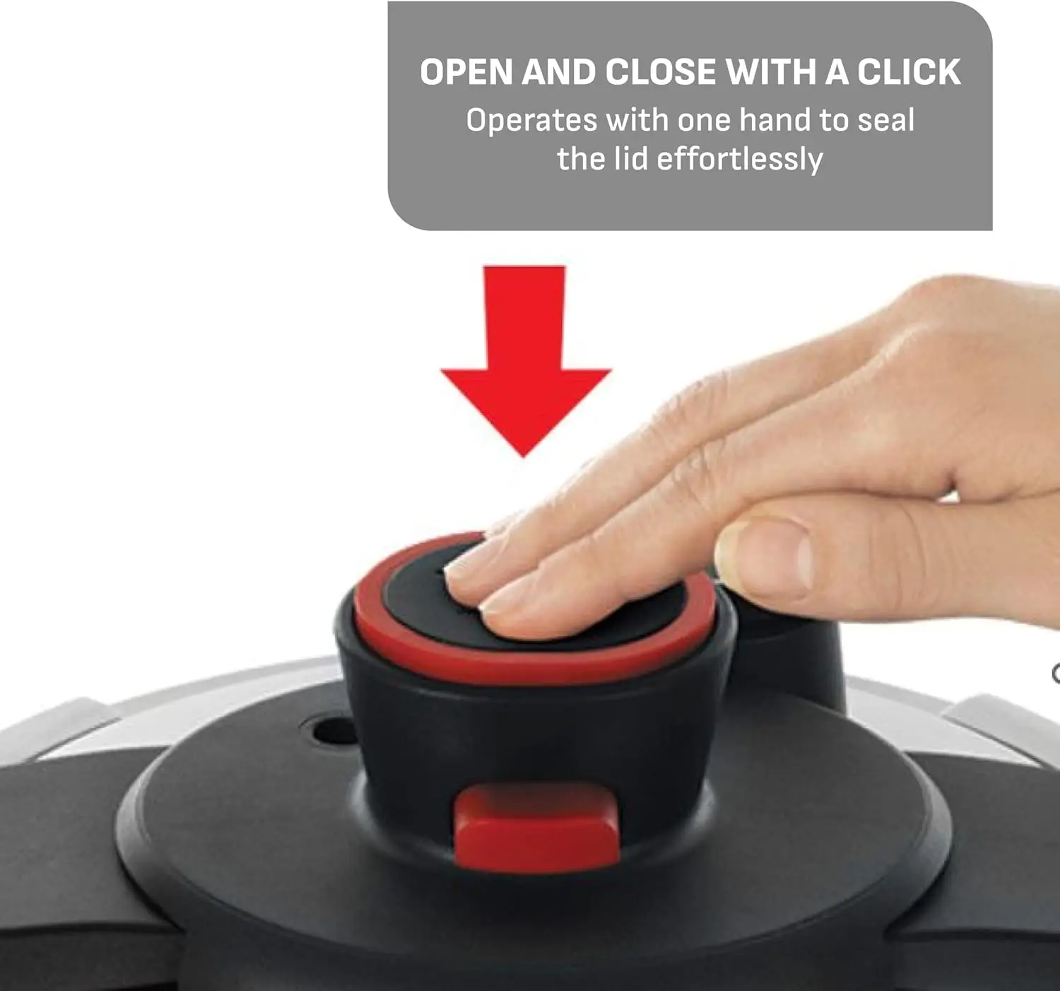 Stainless Steel Pressure Cooker, 6.3 Quart, Recipe Book, Steam Basket, Easy-Open Lid, Adjustable Valve