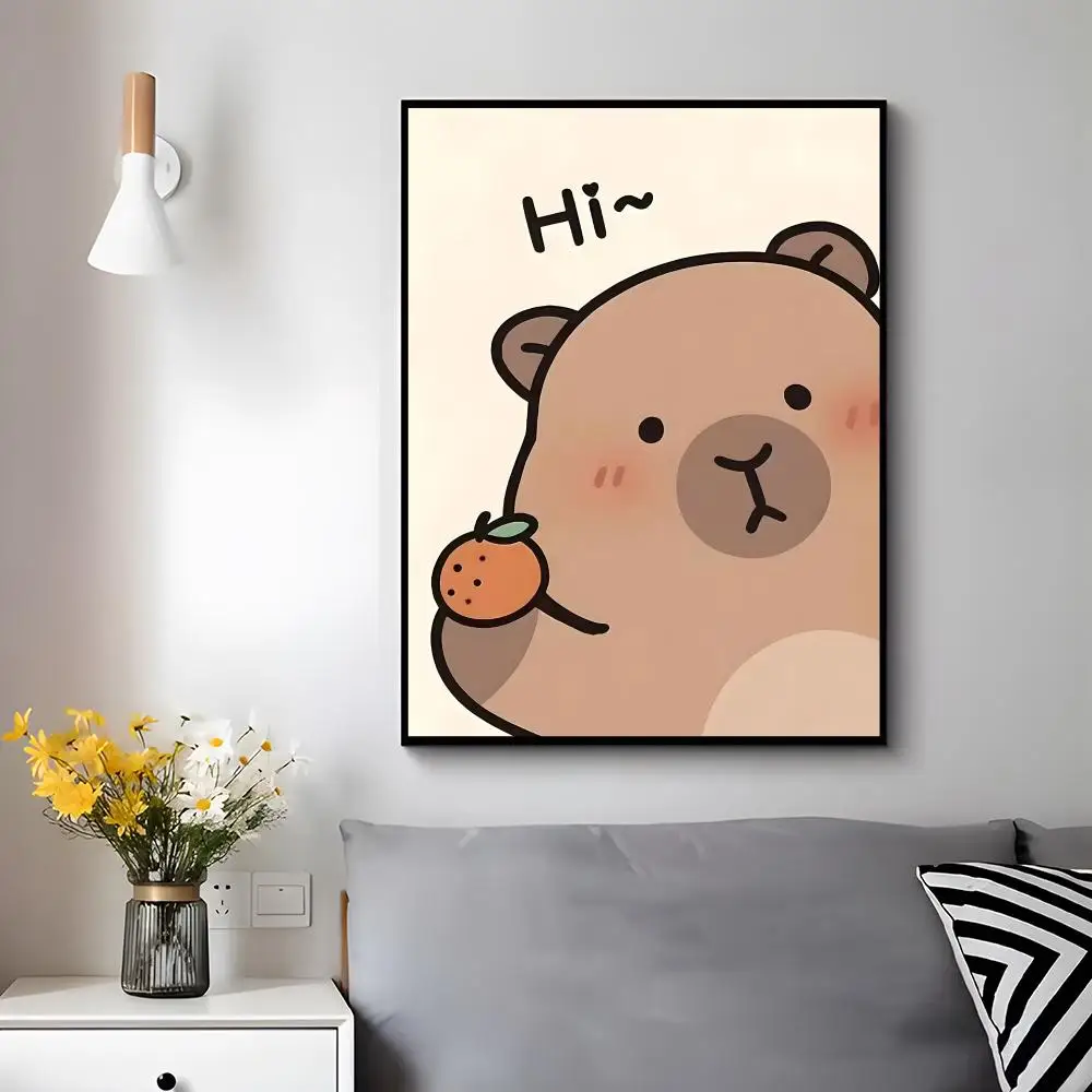 Cute Animal Capybara Poster Trendy Aesthetic Wall Decor for Dorm & Bedroom