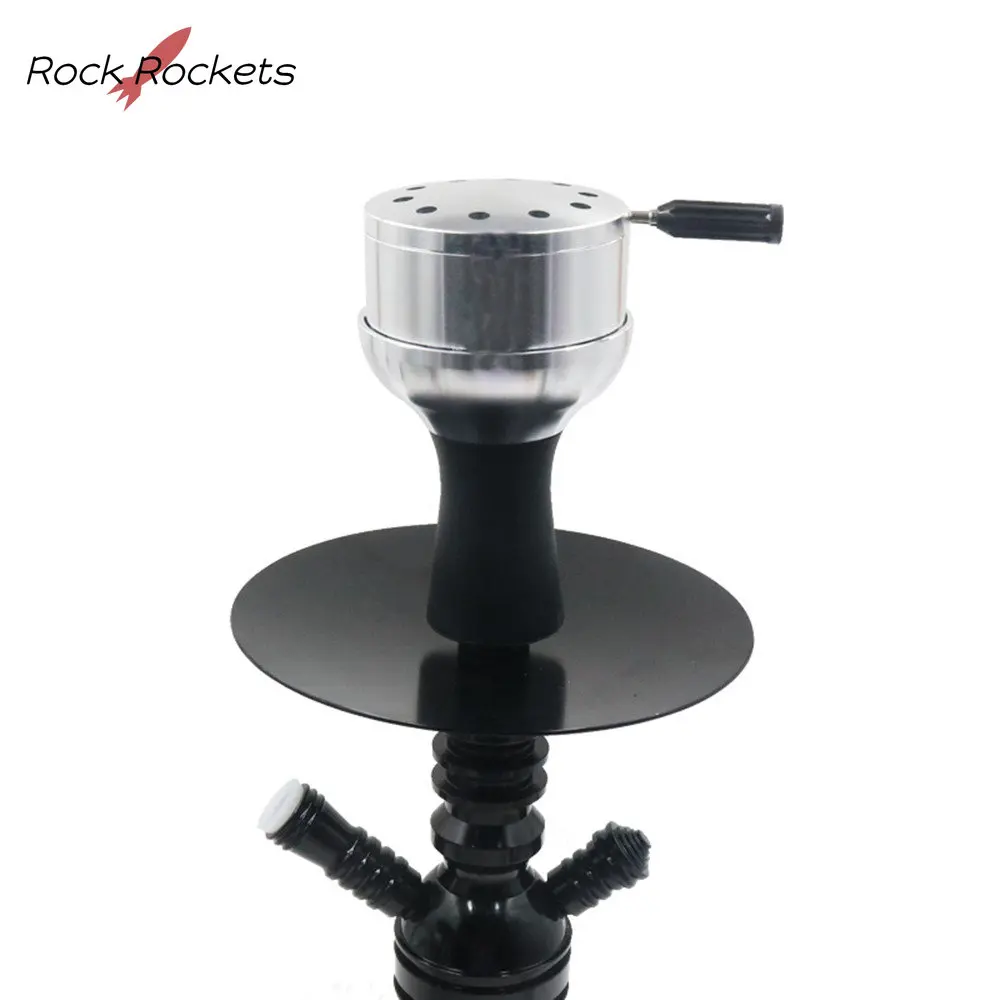 R&R Arab Shisha Hookah Metal Bowl Set Charcoal Holder with Cover Heat Heat Management System Chicha for Smoking Accessories