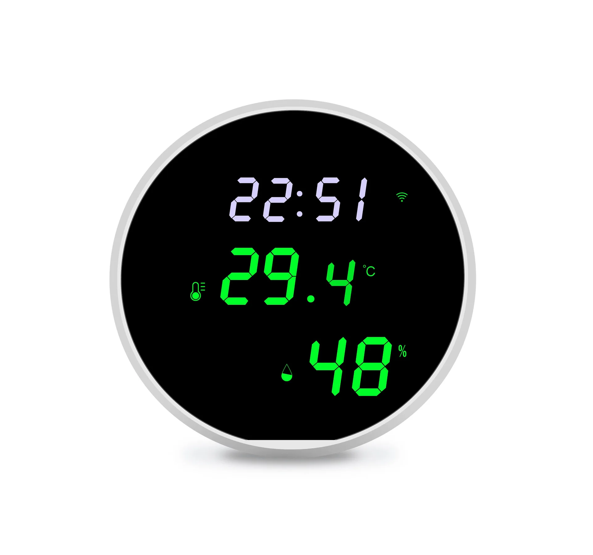 Tuya Smart WIFI Temperature Humidity Sensor Indoor Hygrometer Thermometer Digita LCD Display Support Alexa Google Assistant USB