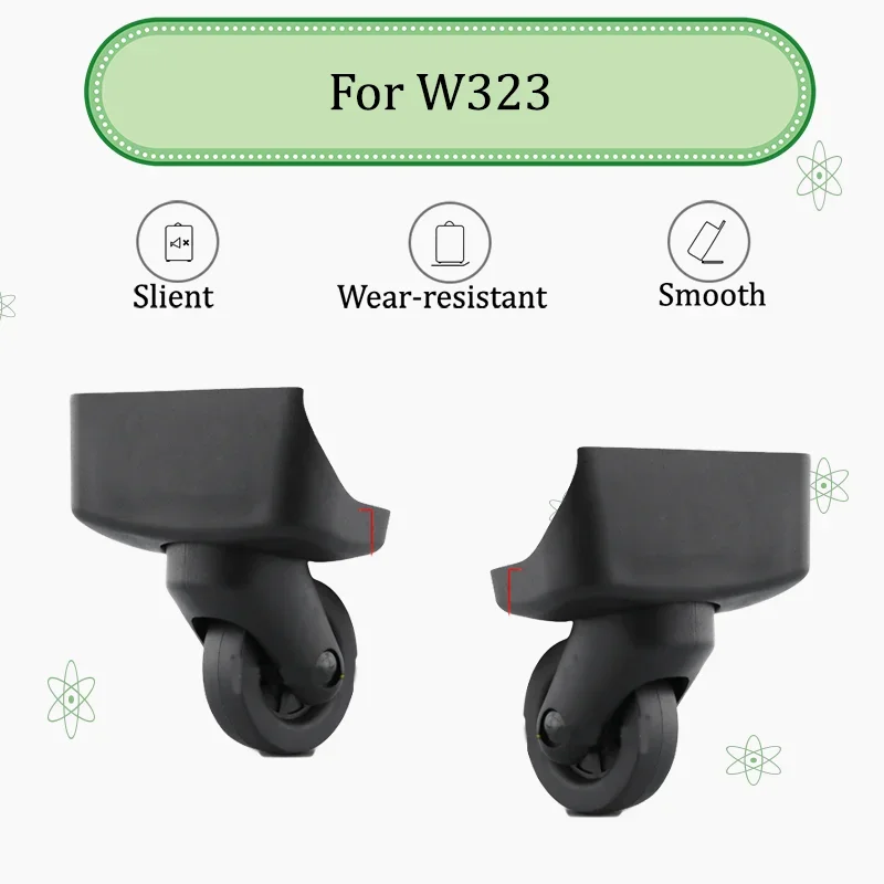 

For W323 Explosion-Proof Luggage Wheels Military-Grade Material 150kg Load Capacity Silent and Smooth Rolling