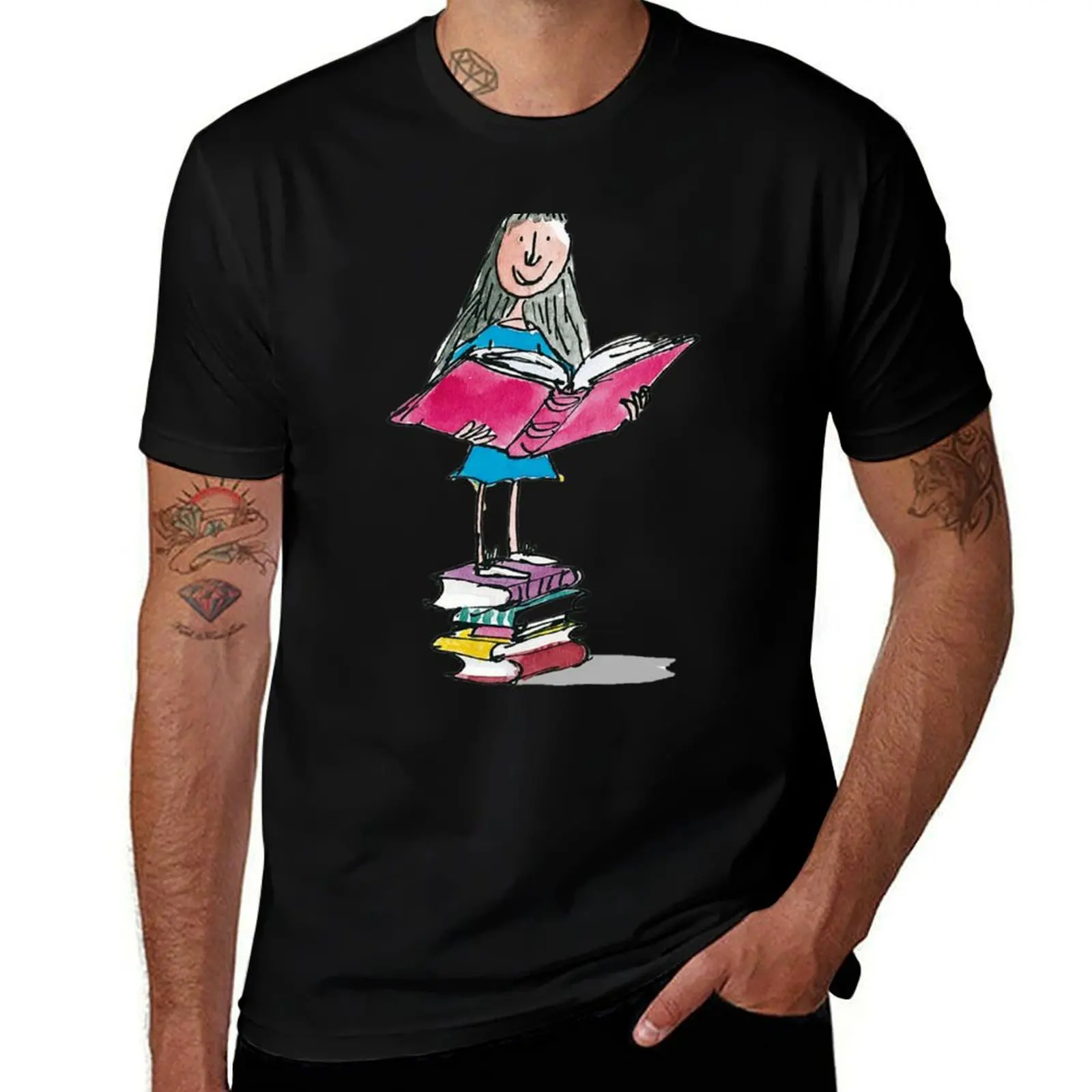 Matilda 3 - Roald Dahl _amp_ Quentin Blake T-Shirt Fashion Simple Casual Tee Shirt T-Shirt