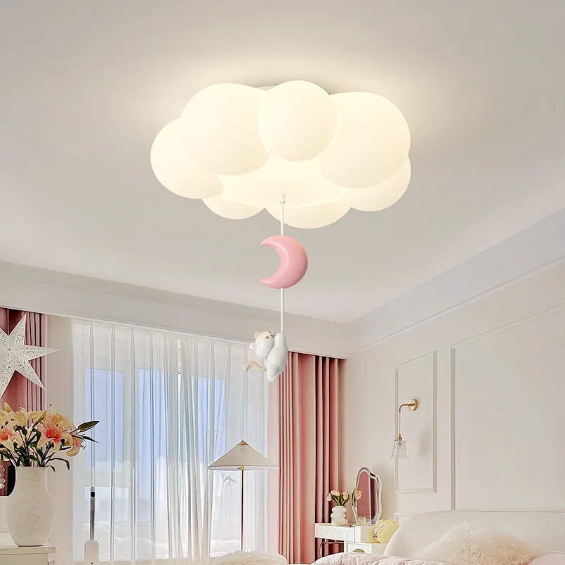 

Warm children's room bedroom light simple modern cartoon cream wind ceiling