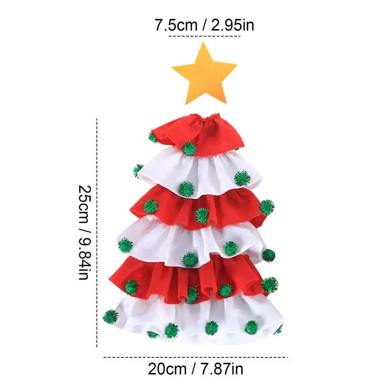 Christmas Wine Bottle Bag Christmas Tree Shape Wine Bottle Cover Wine Bottle Cover for Party Supplies Dinner Banquet Decorations
