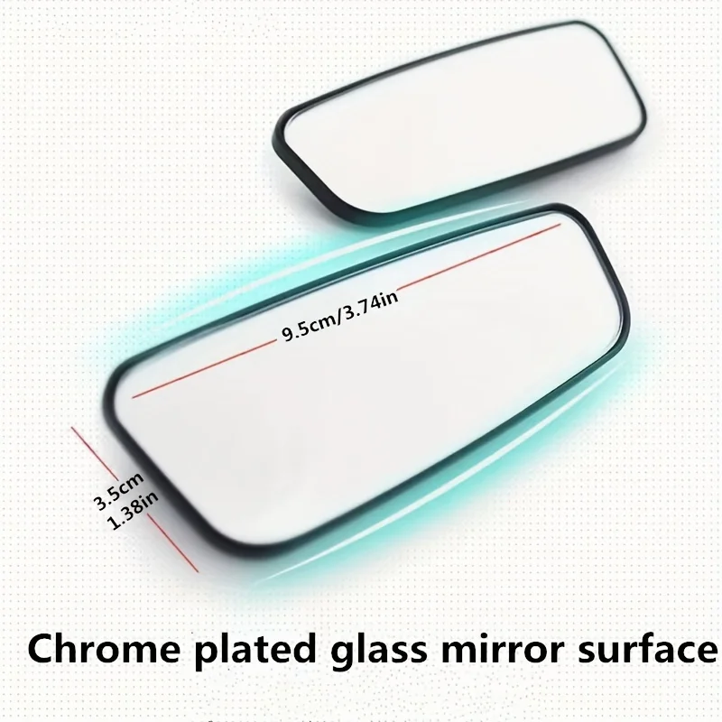 Car Mounted Rectangular Rearview Assist Mirror with Adjustable Wide-Angle and Blindspot, Simple and Versatile Reverse Assist Mir