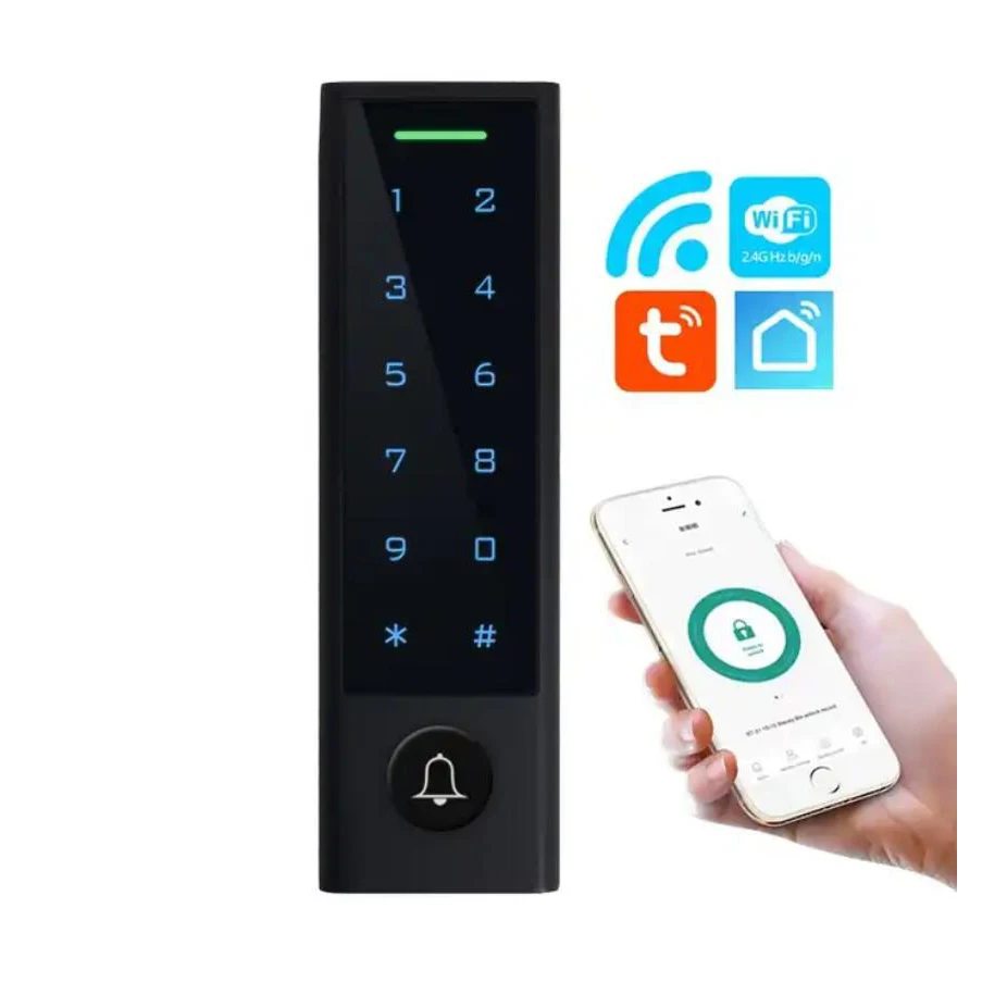 Waterproof Bluetooth Touch Keypad Access Control Door Lock EM Card Reader with Wiegand