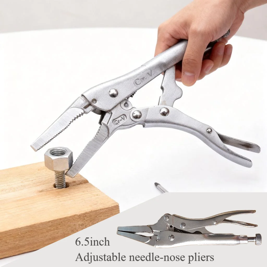 6,5 zoll Chrom Vanadium Hohe Qualität Lange Nase Backen Locking Zangen Verschiedene Locking Schweißen Klemme Schraubstock Grip Reparatur Hand Werkzeuge