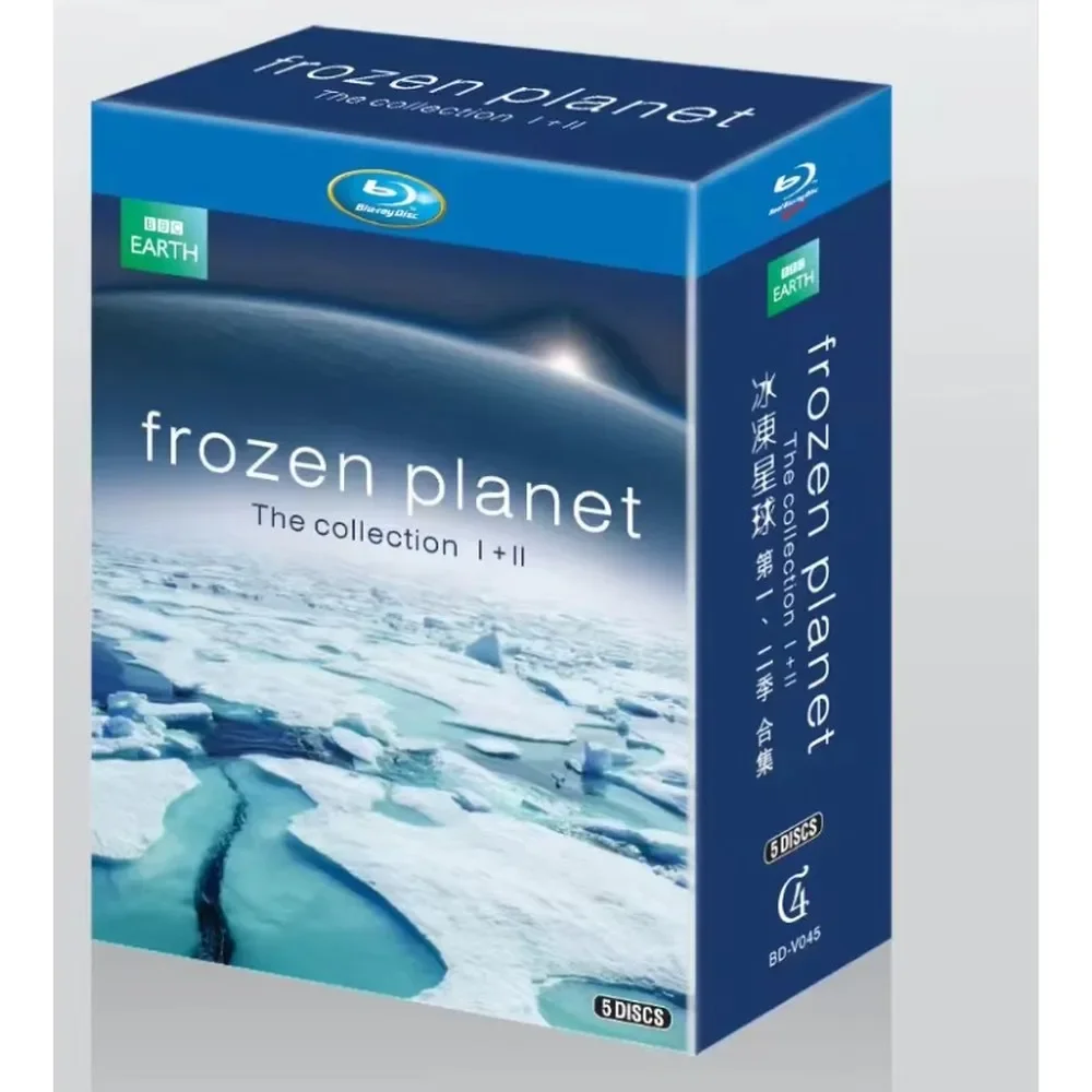 Brand New BD Blu-ray High Definition Frozen Planet Seasons 1 & 2 5 Disc Set English & Mandarin Audio with Chinese Subtitles