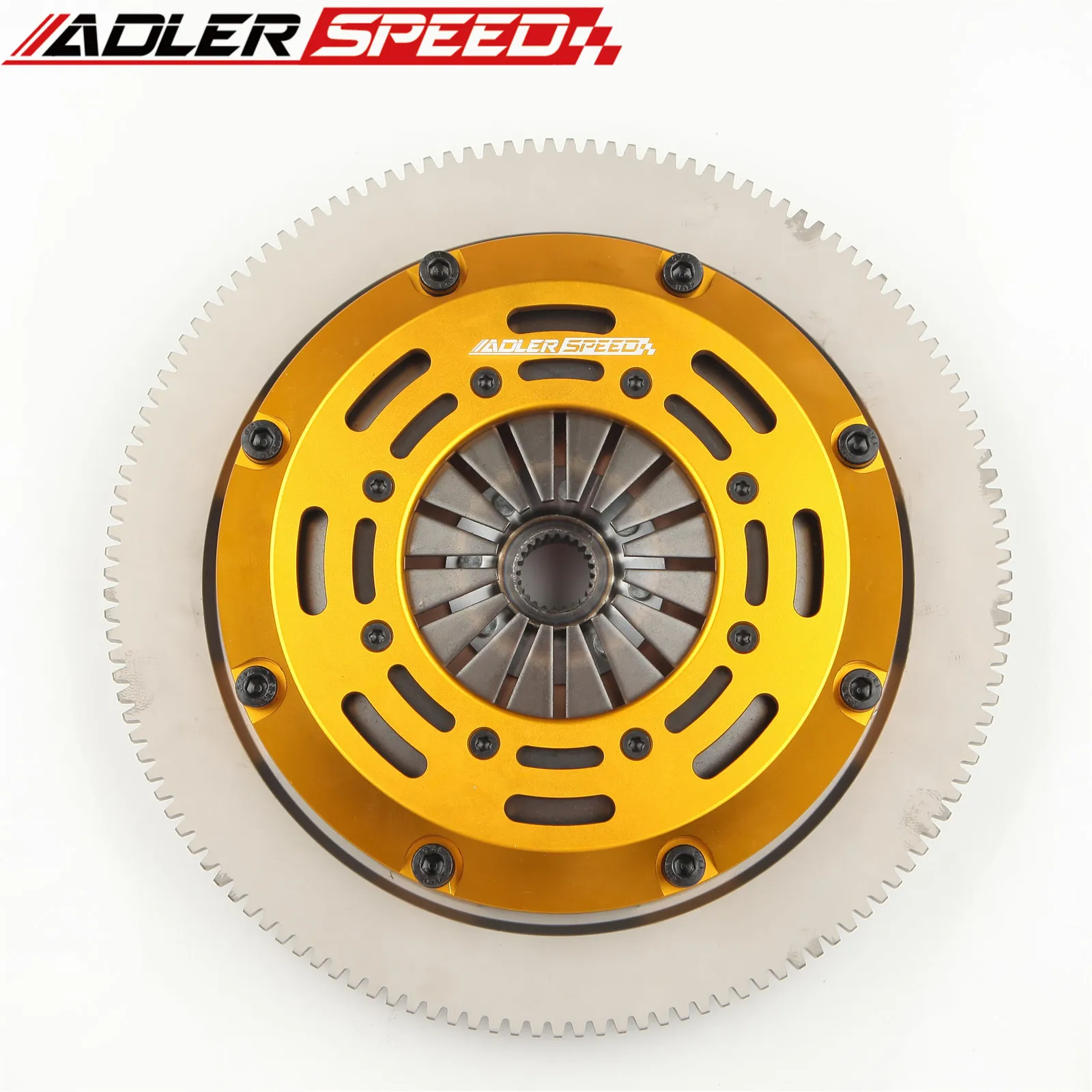 DISCO ÚNICO DE EMBRAGEM DE RACING ADLERSPEED + FLYWHEEL Para 2000-06 AUDI TT QUATTRO 1.8T 6 velocidades