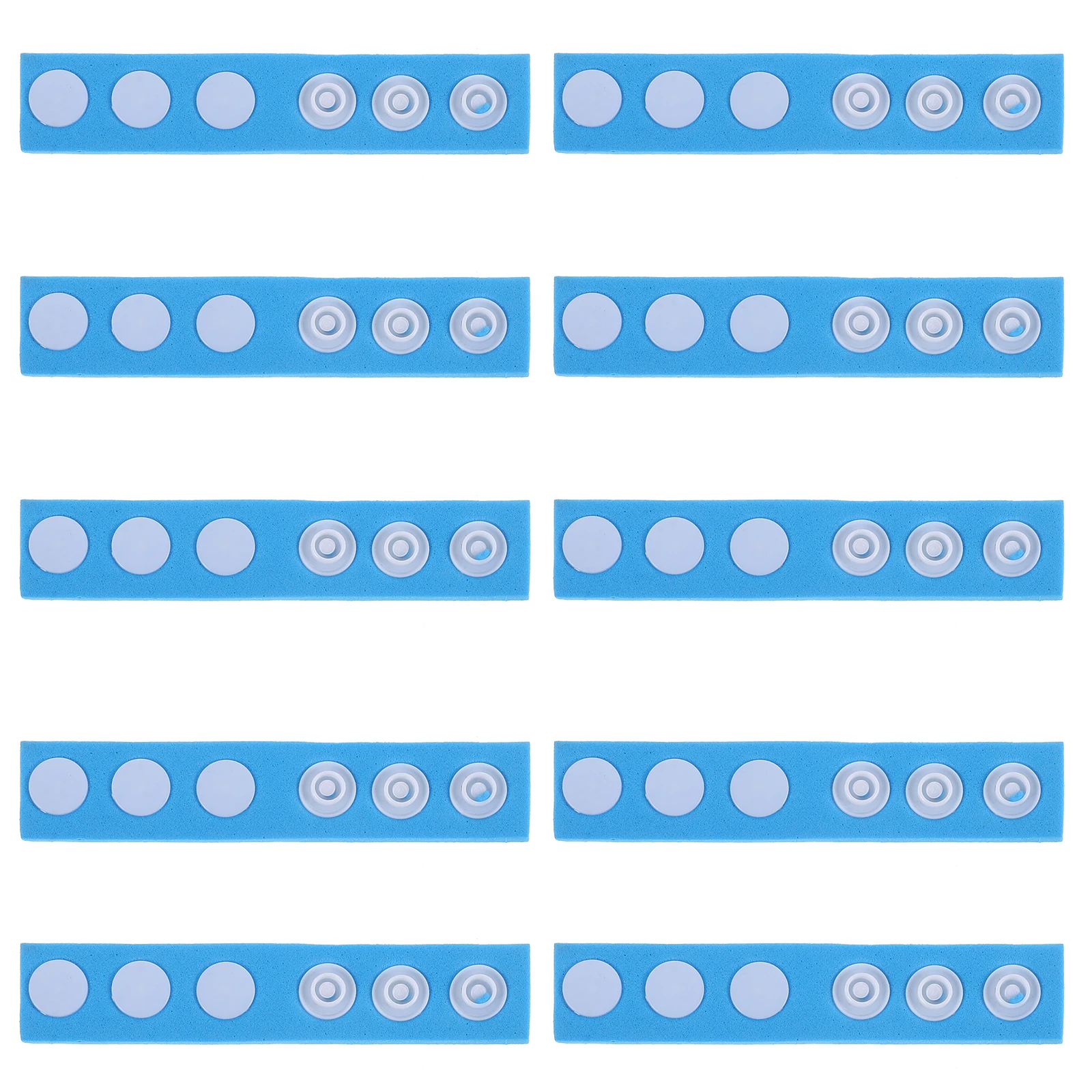 

10 Pcs Children's Shampoo Cap Adjustment Strap for Hats Replacement Extension Straps Bath Bathing Sky-blue Extensions Travel