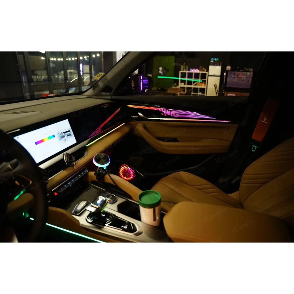 64 Colors Dynamic Ambient Light for Renault Grand Koleos 2025 Interior LED Atmosphere Light Accessories Upgrade Kit