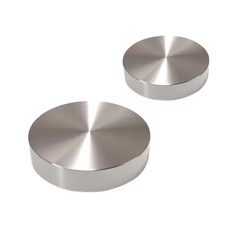 304 Stainless Steel Round Block Solid Polished Round Cake Handmade DIY Knock Pad Block Industrial Tool Parts