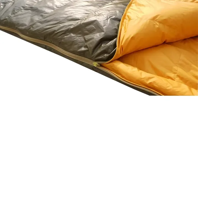 Factory Wholesale Outdoor Cold Weather 4 Season Lightweight DUCK Envelope Sleeping Bag for Adult Unisex Backpacking Portable