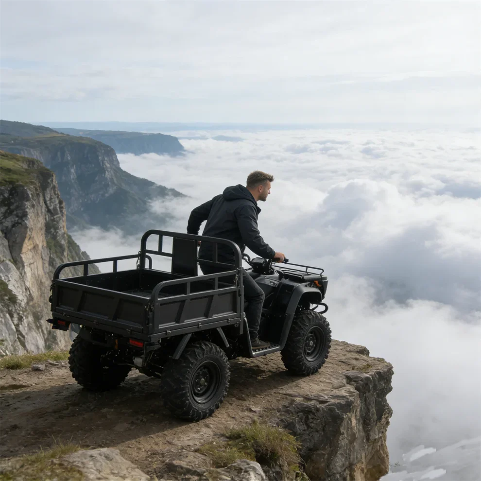 Factory Directly Selling Car Utv Shaft Drive Quad Bike Electric Atv Cargo for Sale