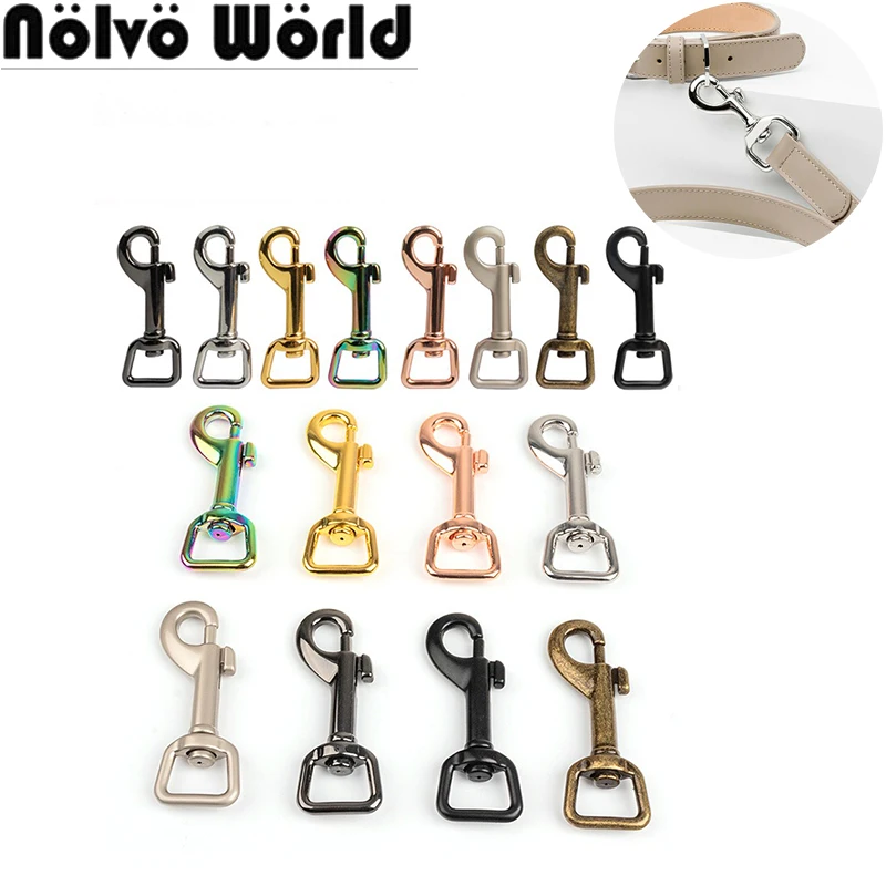 

20-50PCS 15-20-25-30MM Metal Snap Hooks Trigger Lobster Clasps Clips For Bags Strap Webbing Dog Spring Gate Buckles Accessories