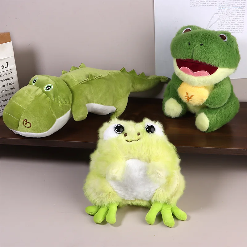 

Fun Cartoon Frog Crocodile Soft Toy; Perfect Plush Pillow for Children's Birthday Gift