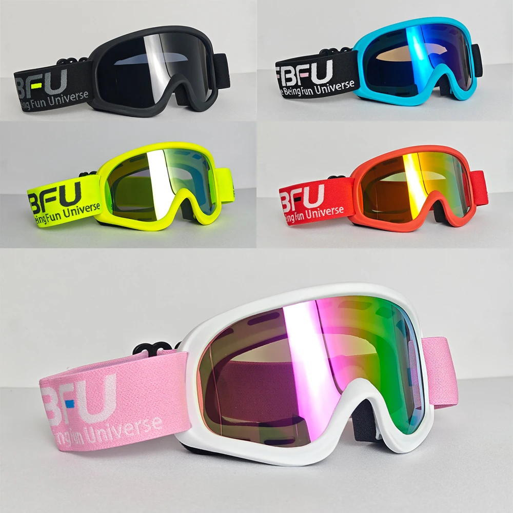 

2025 FBFU Fashionable Ski Goggles - HD Lenses, Protective, Windproof Sandproof, All-Day Breathable, Men Women Snow Mountain
