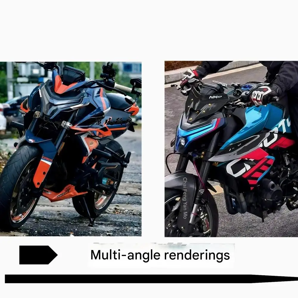 For CFMOTO 800NK NK800 motorcycle fixed wing track guide side panel competition side wing fixed wind modification accessories