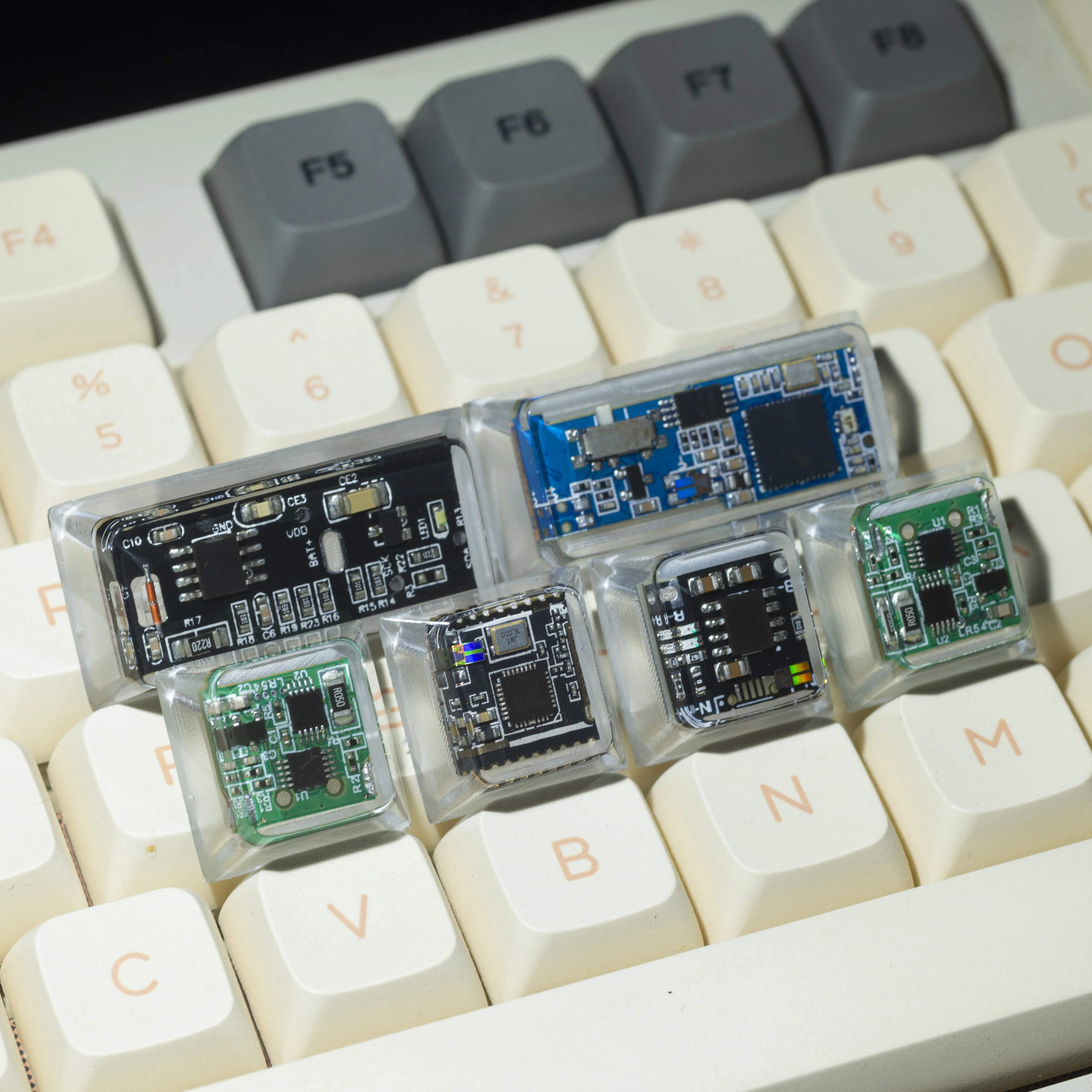 ESC Keys Chip Keycaps Personalized Resin Keycaps Mechanical Keyboard Keycaps PC Gaming Accessories Gifts Cherry Height R4 U1 U2
