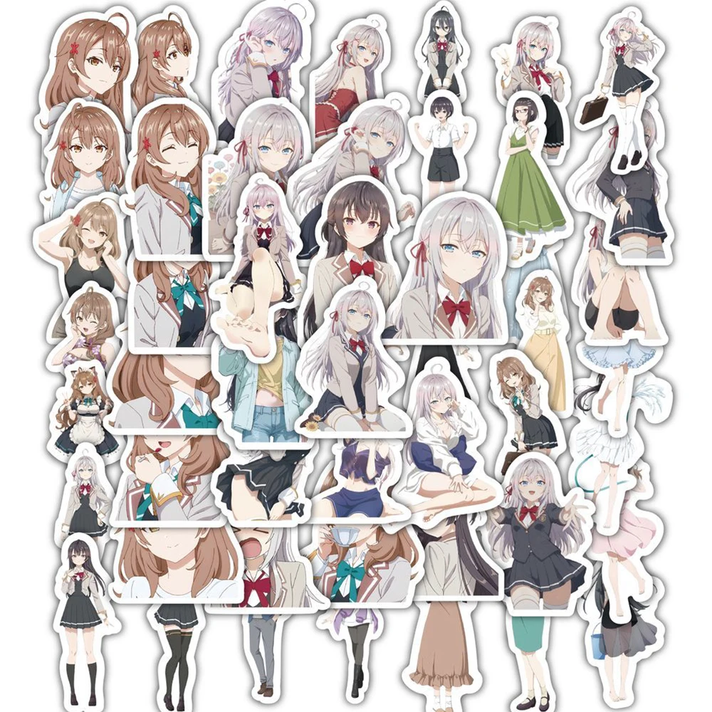 10/30/60pcs Alya Sometimes Hides Her Feelings in Russian Stickers Anime Decals DIY Scrapbook Laptop Phone Cute Cartoon Sticker