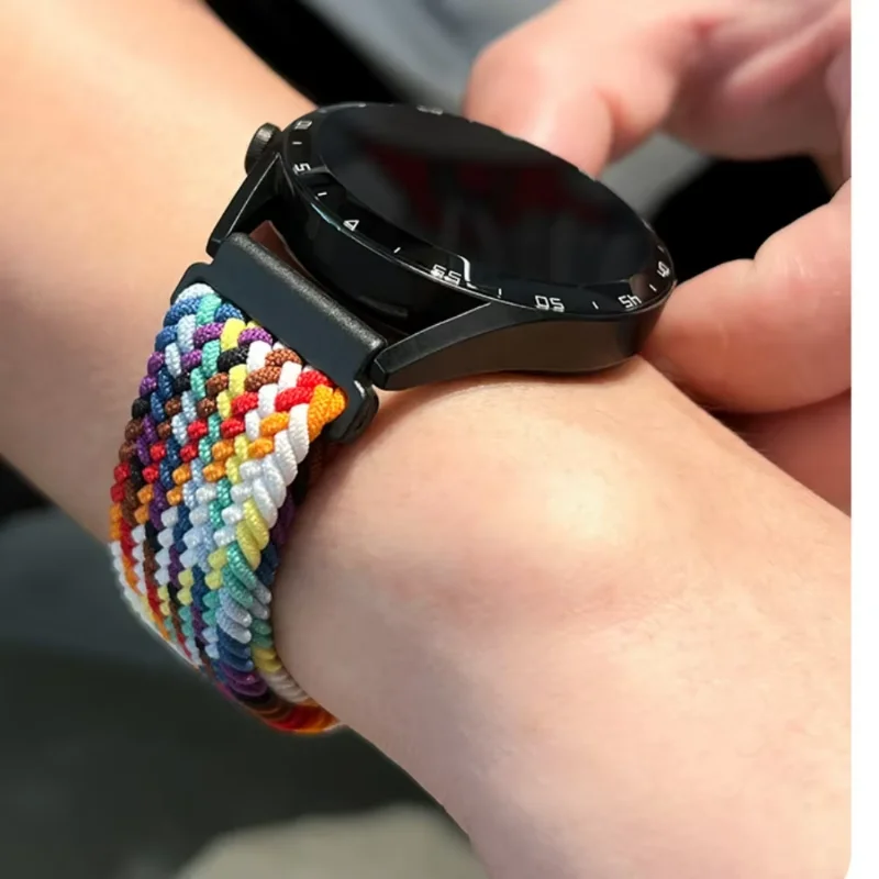 20mm 22mm Nylon Loop bands for Huawei Watch GT5/4/Pro GT3 2 46mm Straps for Amazfit GTR/GTS Samsung Galaxy Watch 5 Pro 45mm Belt