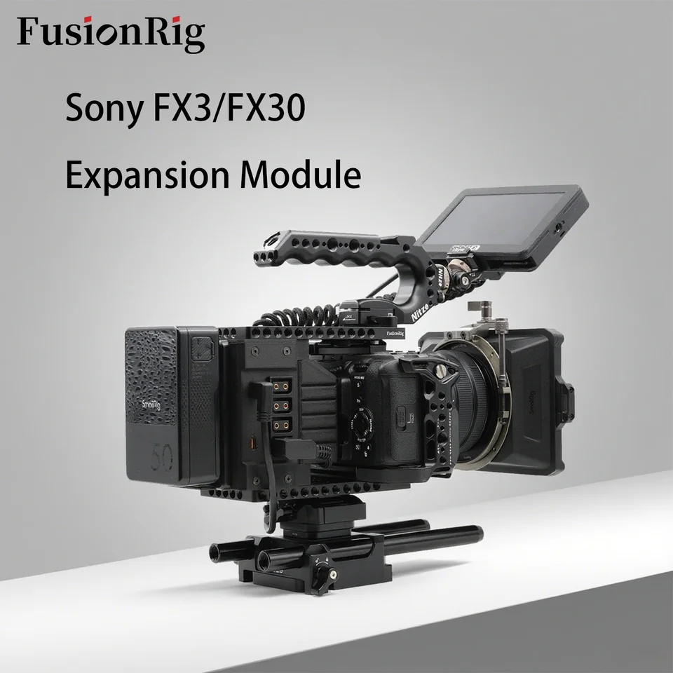 永*田様 FX3/FX30用 拡張モジュール Cineback風 Sony FX3/FX30カメラケージ拡張モジュールCineback用FusionRig