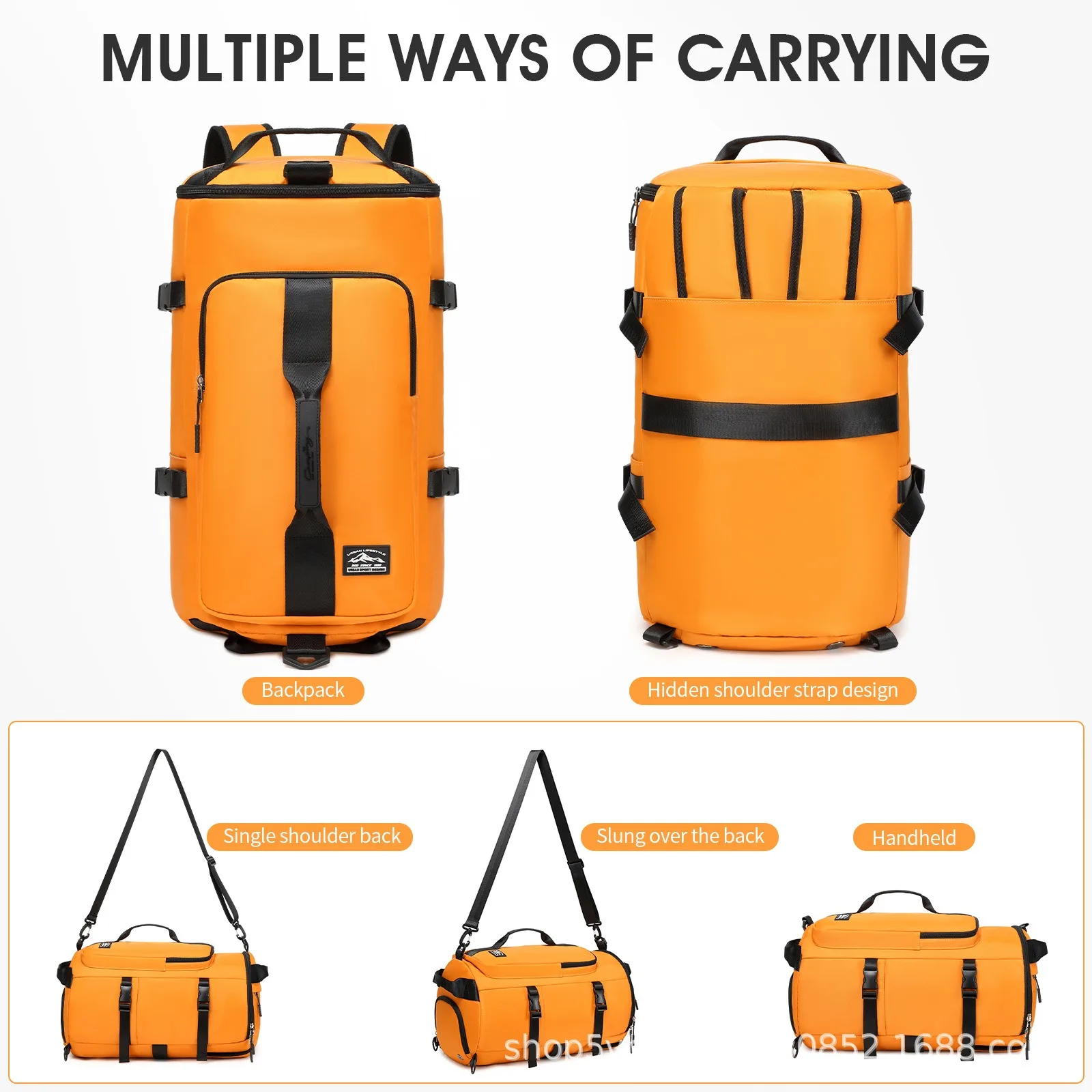 

Нейлоновый рюкзак для женщин, походная сумка большой вместимости, сумка для спорта и фитнеса на открытом воздухе, простая и повседневная дорожная сумка