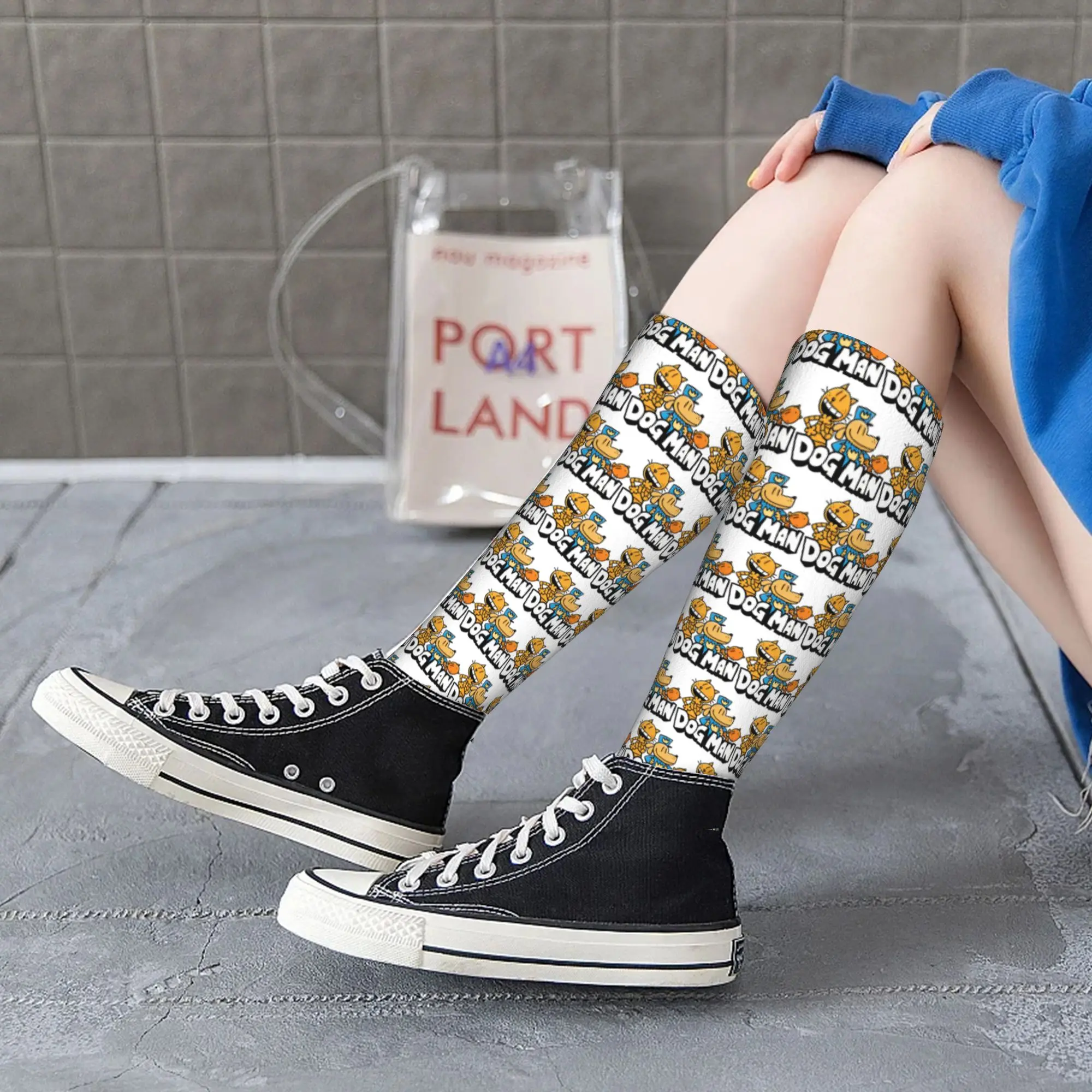 Todas as estações meias tripulação cão homem gato e homem bonito meias harajuku casual hip hop meias longas acessórios para homens