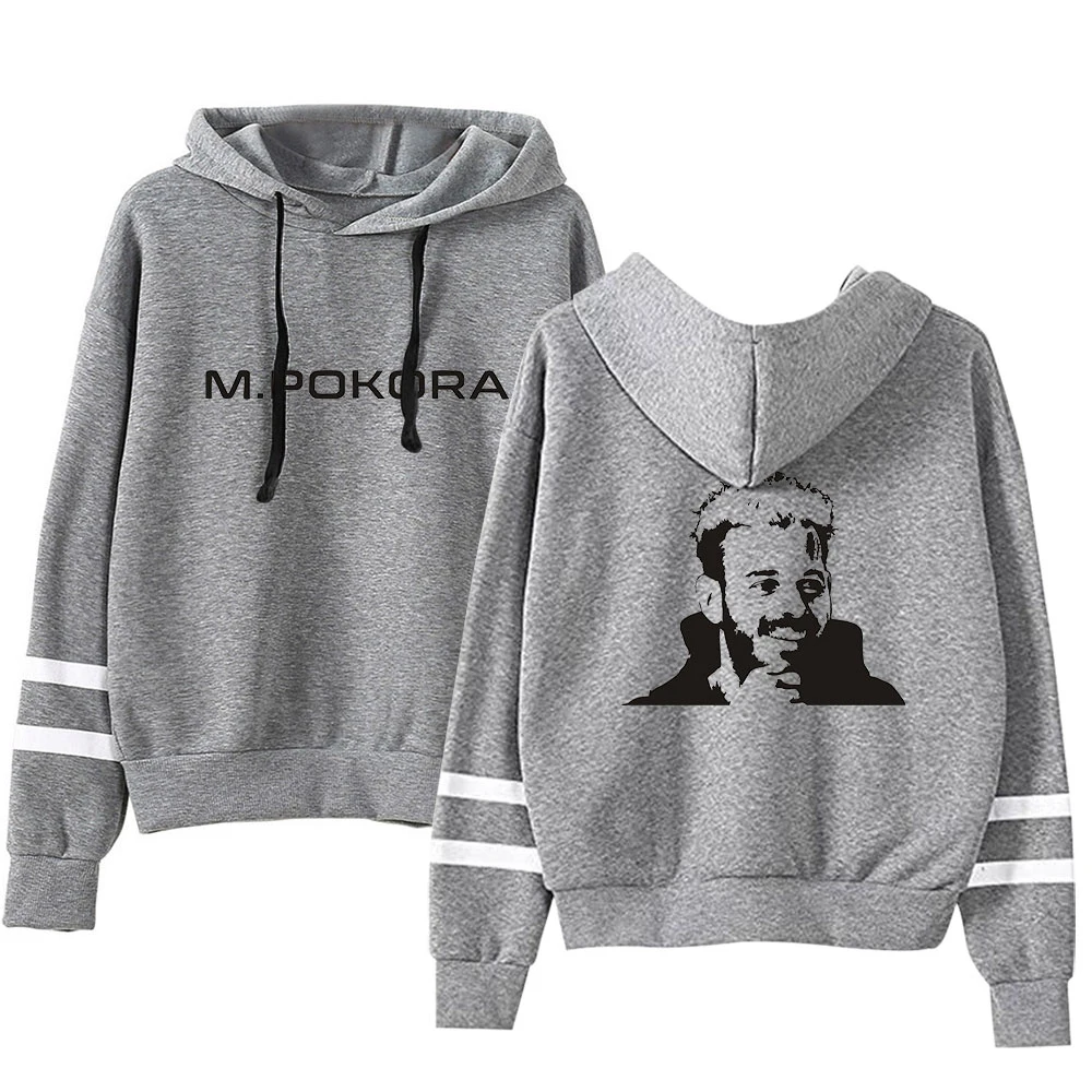 M. Pokora Hoodie untuk pria wanita, Sweatshirt lengan tanpa saku, pakaian jalanan Harajuku gaya Hip Hop Matt ukuran Plus