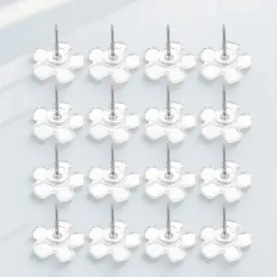 100 pezzi puntine da disegno in plastica trasparente puntine da disegno per lavagna mappa puntine accessori per bacheca elementi di scorrimento per bacheca in sughero