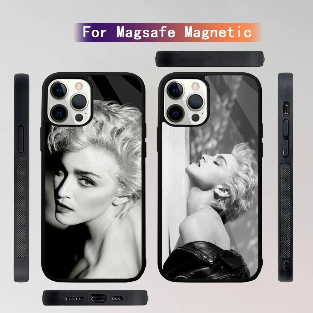 1980s M-Madonna-S  Phone Case For iPhone 15,14,13,12,11,Plus,Pro,Max Mini Magsafe Magnetic Wireless Charging