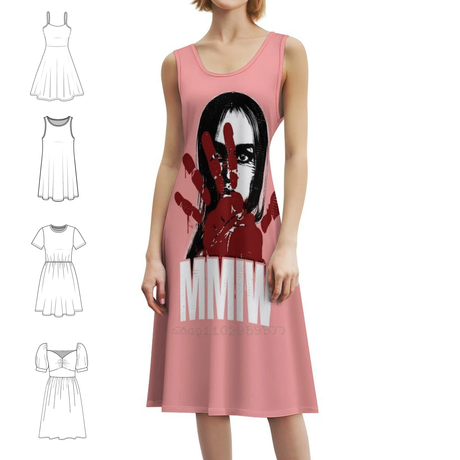 

Mmiw Awareness Stolen Sisters Красное платье в корейском стиле для женщин Элегантное повседневное платье для вечеринки или повседневной носки