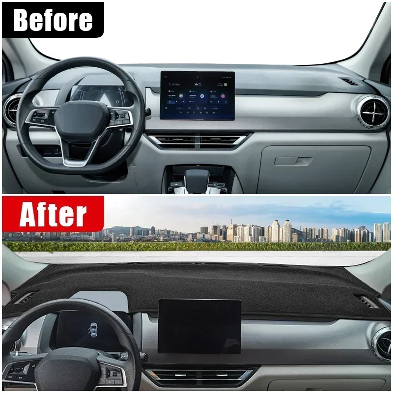 ل BYD Yuan Pro 2021 2022 2023 غطاء لوحة سيارة داش حصيرة الشمس الظل تجنب ضوء عدم الانزلاق وسادة الملحقات الداخلية