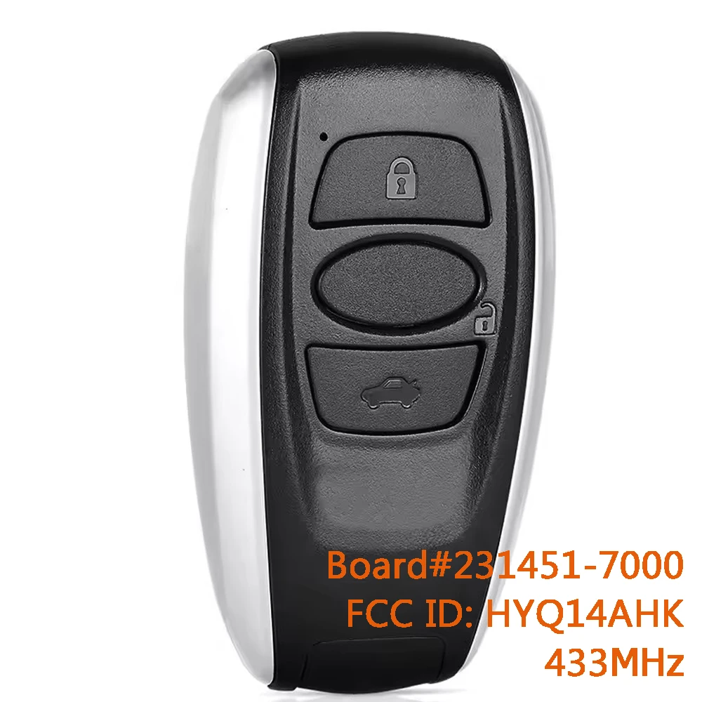 

Смарт-ключ-брелок DIYKEY 231451-7000 433.92 МГц для Subaru Crosstrek, BRZ, Forester, Impreza, Legacy, Outback, WRX, STI, HYQ14AHK