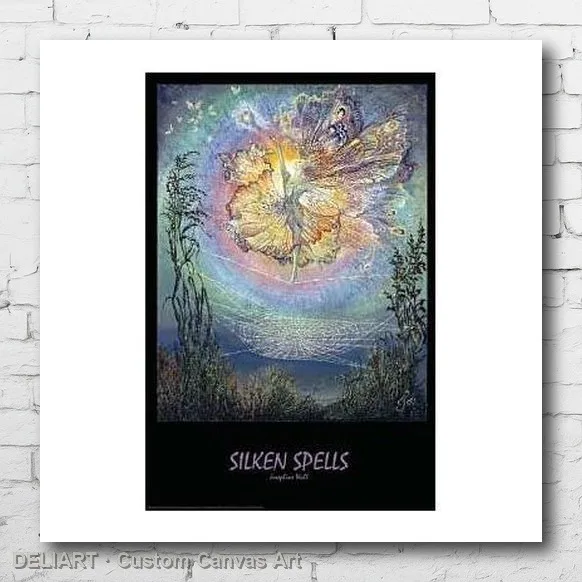 

SILKEN SPELLS - JOSEPHINE WALL ART Canvas Poster FANTASY Доступен нестандартный размер Декор для комнаты Домашний декор