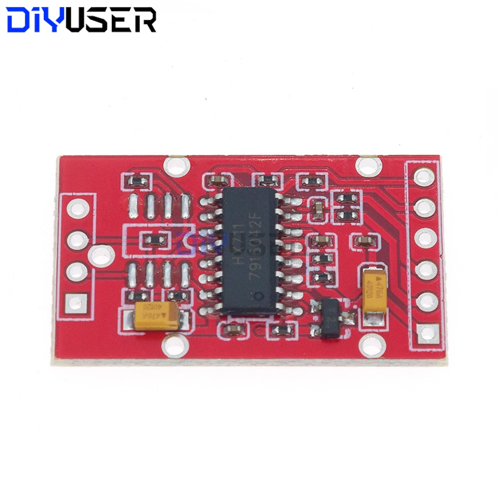 HX711 dedicated AD module for weighing sensor, force measurement module, dual-channel 24-bit analog-to-digital conversion, with