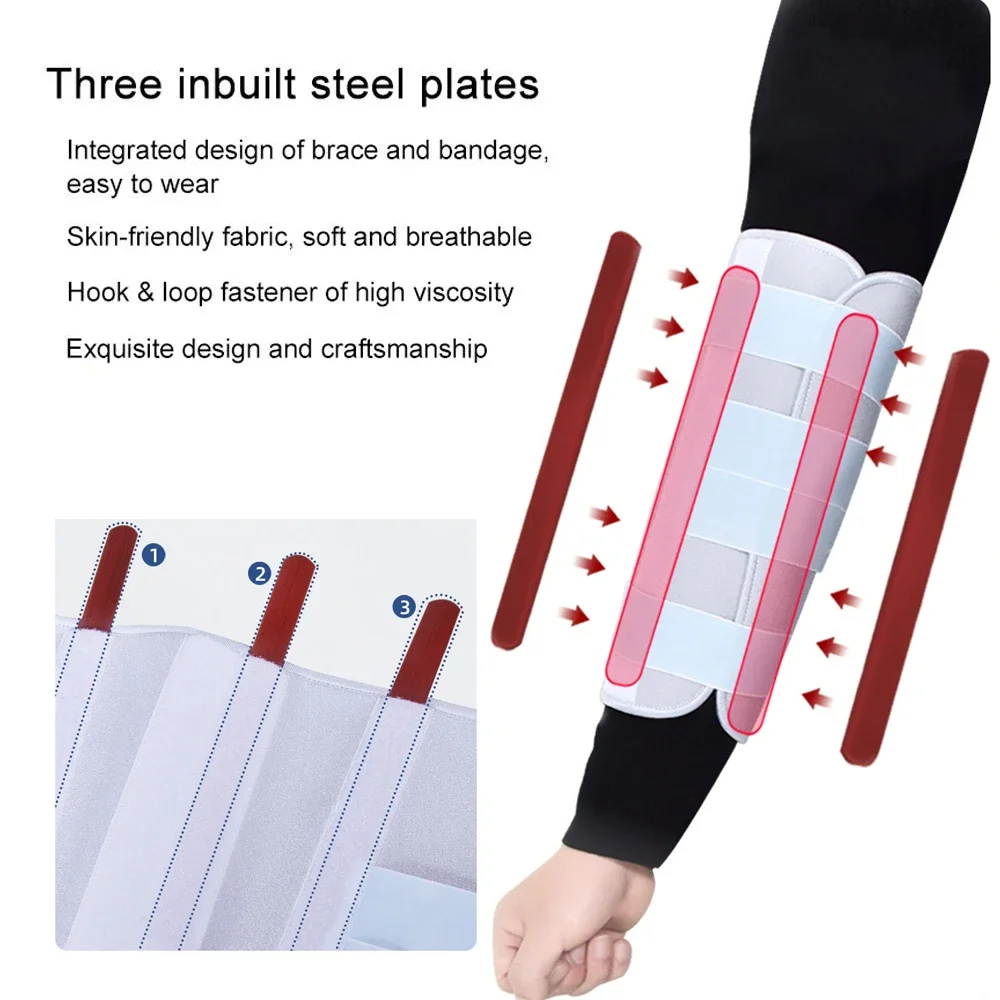 Elbow Splint Tendonitis Brace,Cubital Tunnel Brace for Sleeping,Tennis Elbow Brace Support &Compression Sleeve Elbow Immobilizer