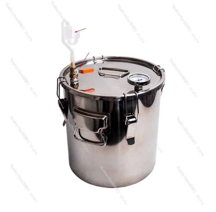 Stainless Steel Fermentation Barrel, Food Grade Fermentation, Grain, Fruit Wine, Wine Fermentation Container, Single Water Seale