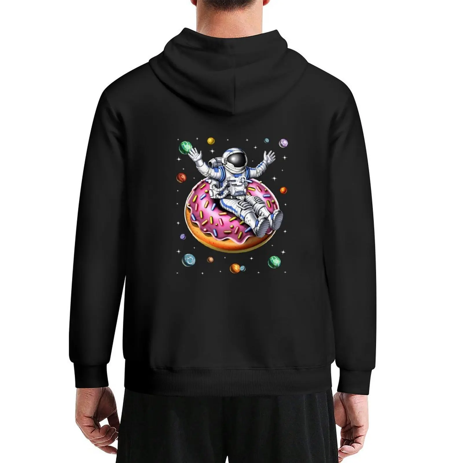 

Astronaut Riding Donut Hoodie men's clothing winter clothes korean style clothes anime clothes tracksuit men