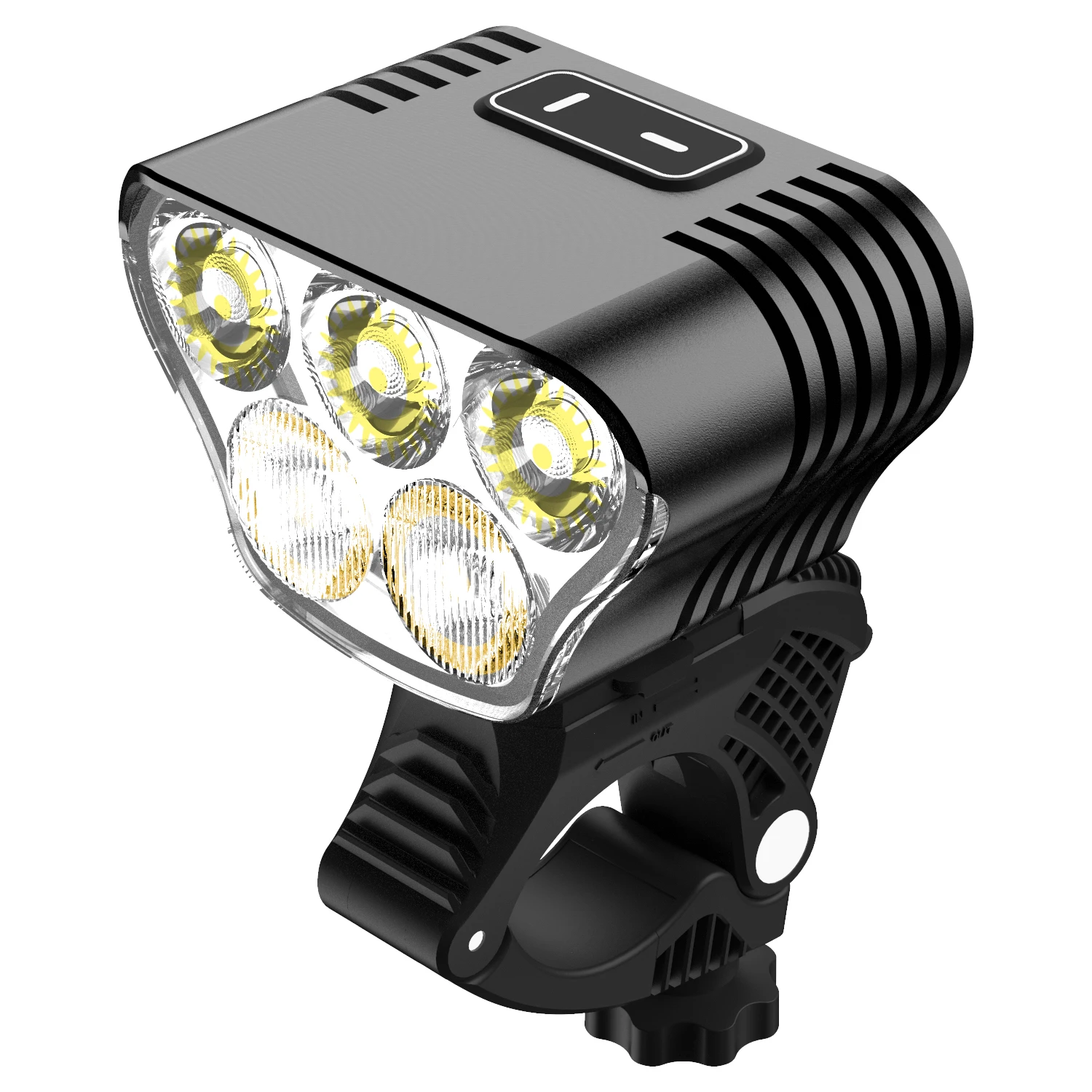 2023 Highlight 5000 Lumens 6.7v-13v Bicycle Light Five led Bicycle Lights IPx4 top Waterproof Electric Bicycle Accessories