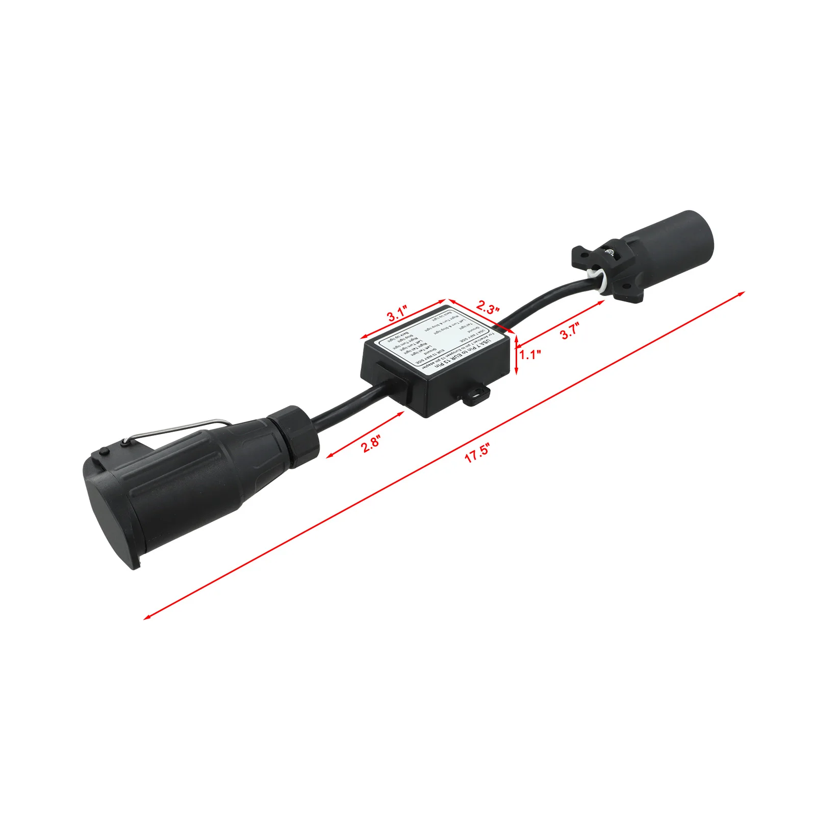 

Hot Light Converter Trailer Light Converter US To European Vehicle Replacement 7-Way Accessory Connector Parts