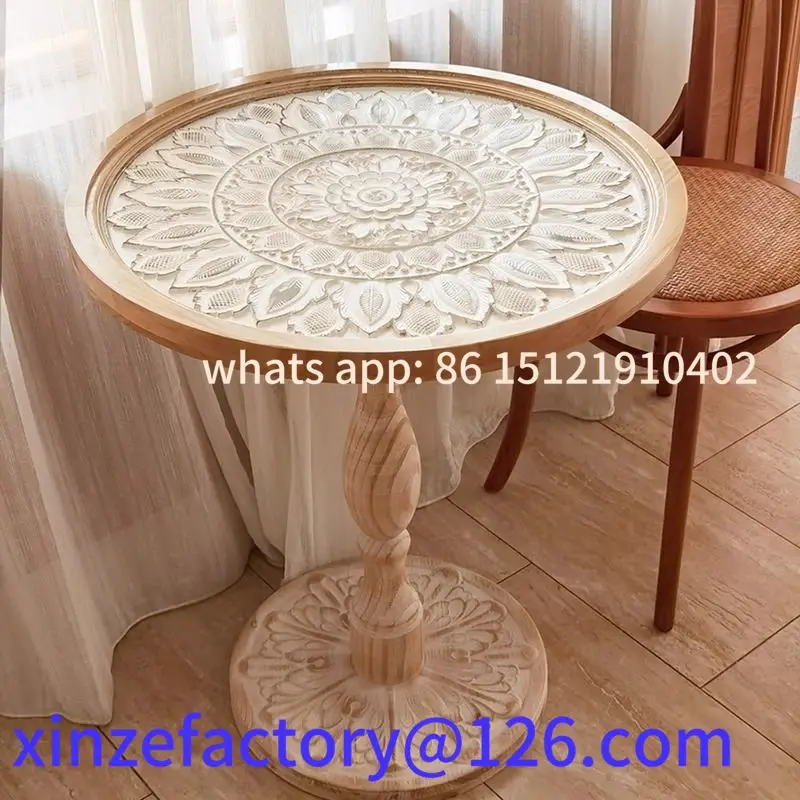 

Customizable French retro small round table coffee table