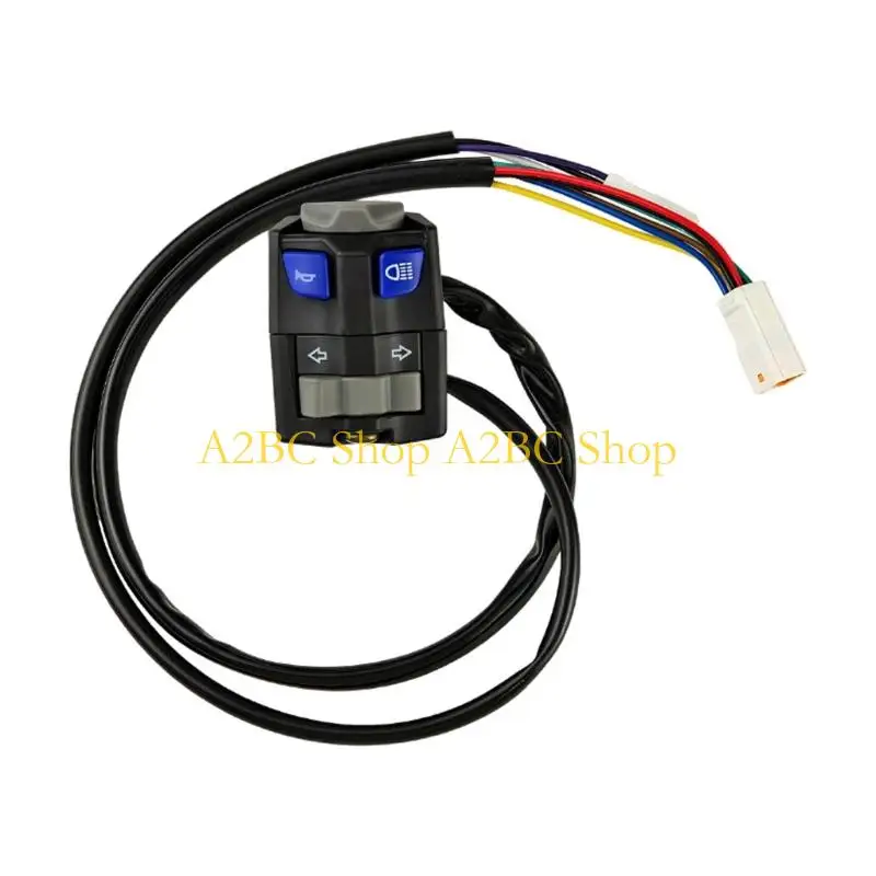 

A2BC Turn Headlight Horn Control Switches Motorcycle Left Handlebar Mount Switches