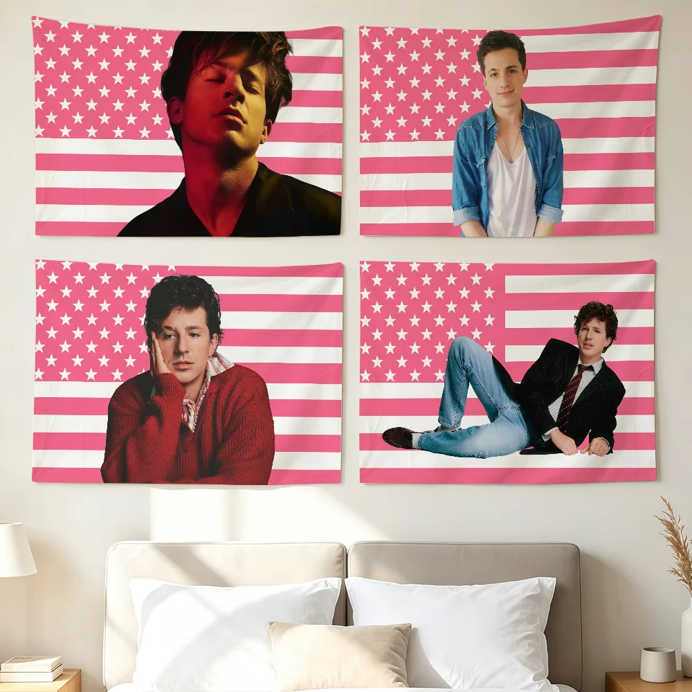 Singer C-charlie Puth Whatever's Clever Flag Wall Decorations Home Decor Suitable For Living Rooms Bedrooms Dormitories Parties